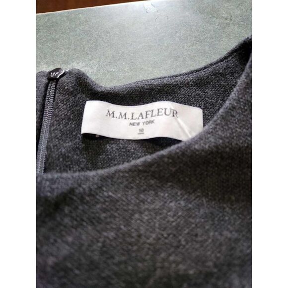 M.M. LaFleur Maggie Dress Charcoal Grey size 10 - Picture 4 of 6
